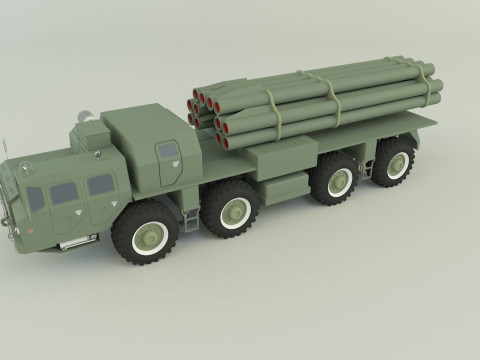 RZSO Smerch Russian Defense 3D Модель