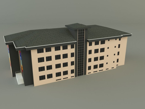 School building design 3D Model