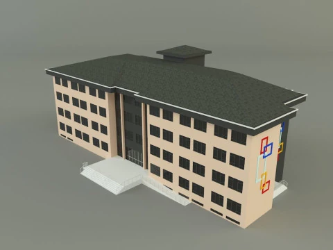 School building design 3D Model