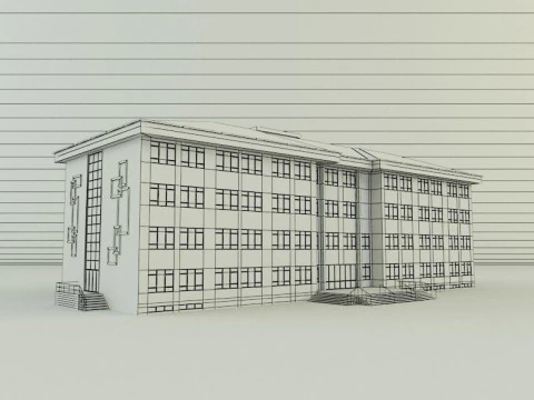 School building design 3D Model