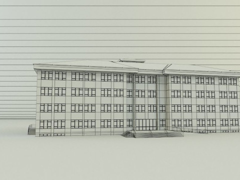 School building design 3D Model
