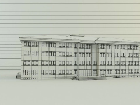 School building design 3D Model