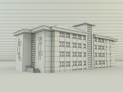 School building design 3D Model