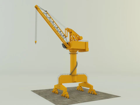 Shipyard crane model 3D Model