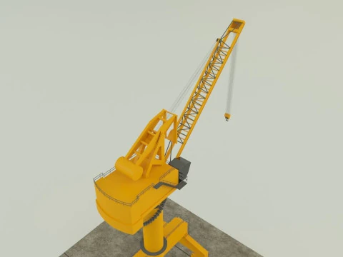 Shipyard crane model 3D Model