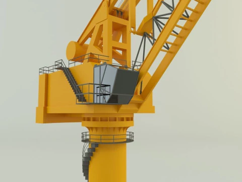 Shipyard crane model 3D Model