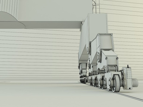 Shipyard crane model 3D Модель