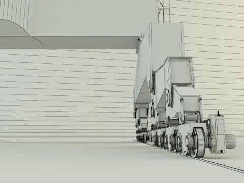 Shipyard crane model 3D Model