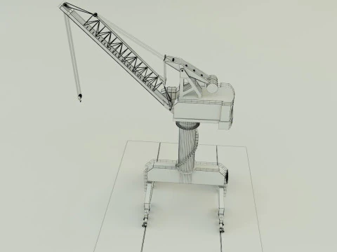 Shipyard crane model 3D Model