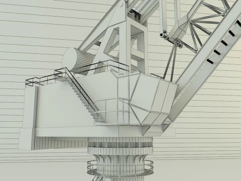 Shipyard crane model 3D Model