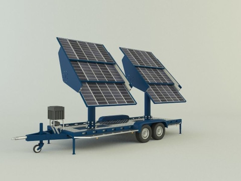 Solar panel carrier 3D 모델