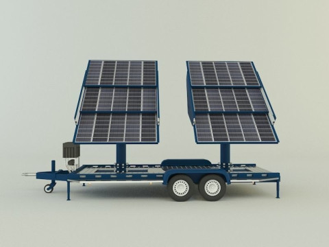 Solar panel carrier Modello 3D