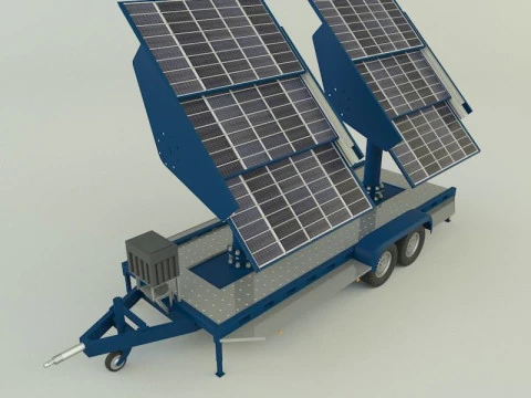 Solar panel carrier 3D Model