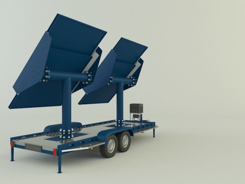 Solar panel carrier Modello 3D