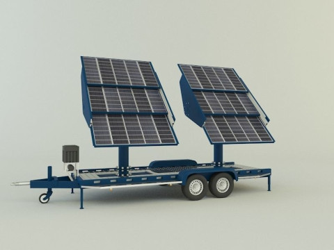 Solar panel carrier Modello 3D