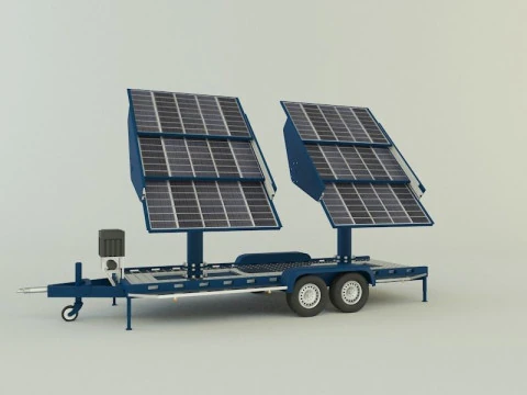 Solar panel carrier 3D Model