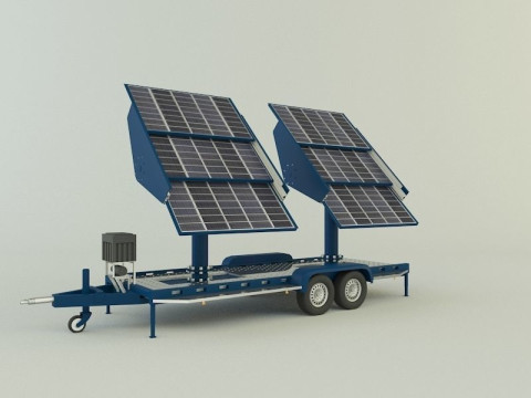 Solar panel carrier Modello 3D