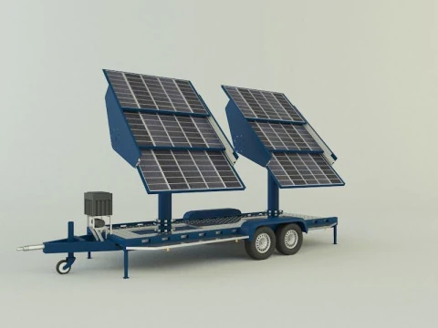 Solar panel carrier 3D Model