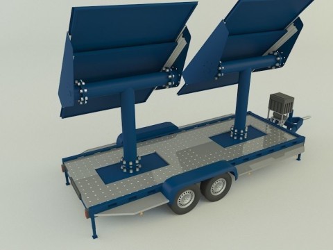 Solar panel carrier Modello 3D