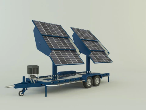 Solar panel carrier 3D Model