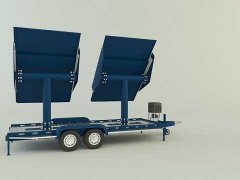 Solar panel carrier Modello 3D