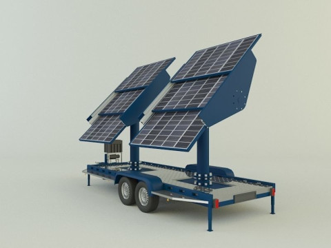 Solar panel carrier Modello 3D