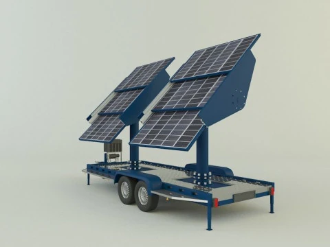 Solar panel carrier 3D Model