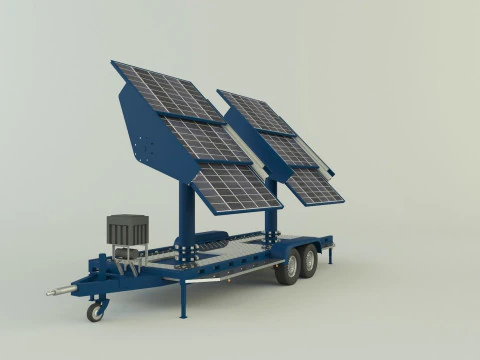 Solar panel carrier 3D Model
