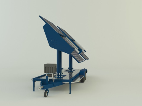 Solar panel carrier Modello 3D