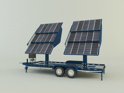 Solar panel carrier Modello 3D