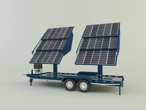 Solar panel carrier 3D Model