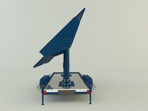 Solar panel carrier Modello 3D