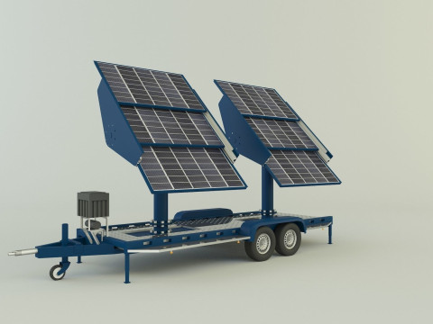 Solar panel carrier Modello 3D