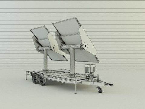Solar panel carrier Modello 3D