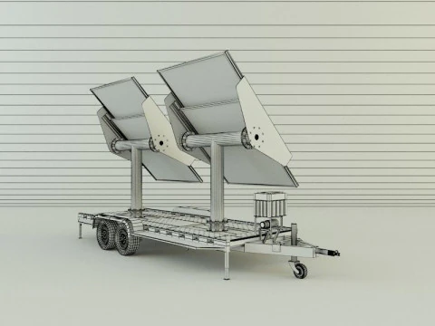 Solar panel carrier 3D Model