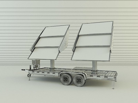 Solar panel carrier Modello 3D