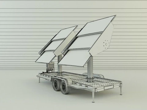 Solar panel carrier 3D Model