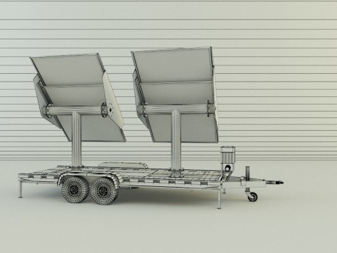 Solar panel carrier Modello 3D