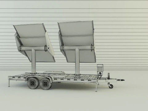 Solar panel carrier 3D Model