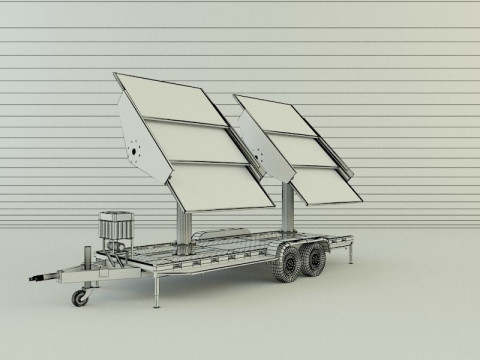 Solar panel carrier Modello 3D