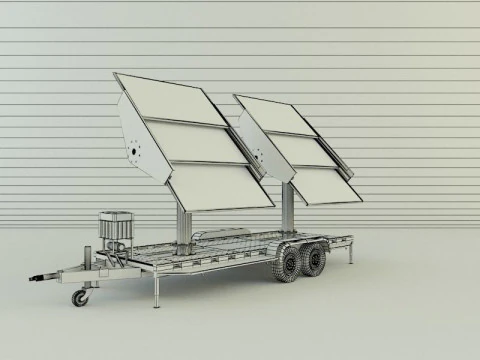Solar panel carrier 3D Model
