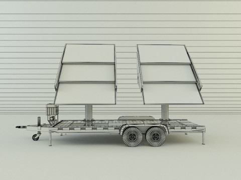 Solar panel carrier Modello 3D