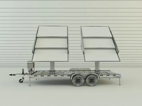 Solar panel carrier 3D Model