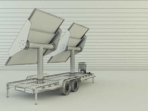 Solar panel carrier Modello 3D