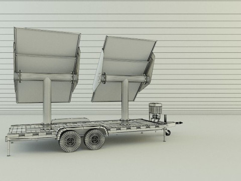 Solar panel carrier Modello 3D
