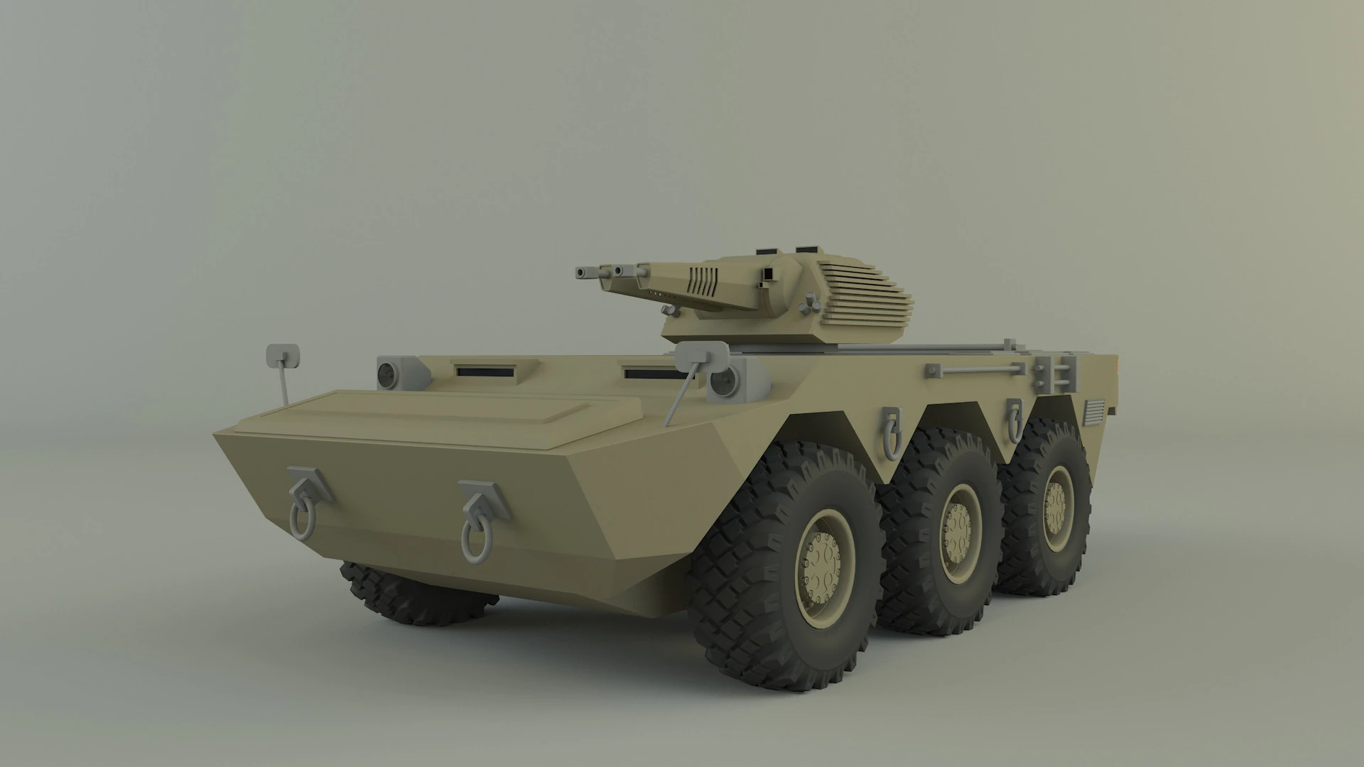 Armored vehicle AVC Mk2 3D Model .c4d .max .obj .3ds .fbx .stl .blend 
