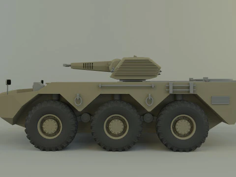 Armored vehicle AVC Mk2 3D Model
