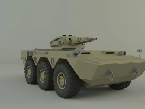 Armored vehicle AVC Mk2 3D Model