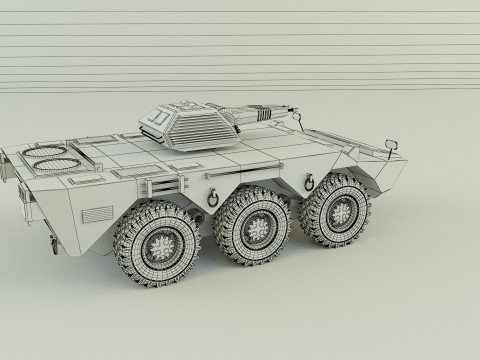 Armored vehicle AVC Mk2 Model 3D