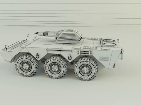 Armored vehicle AVC Mk2 3D Model